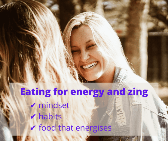 healthy energetic woman who has been eating for energy and zing